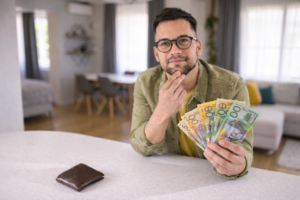 First home buyer estimating borrowing power using a home loan calculator